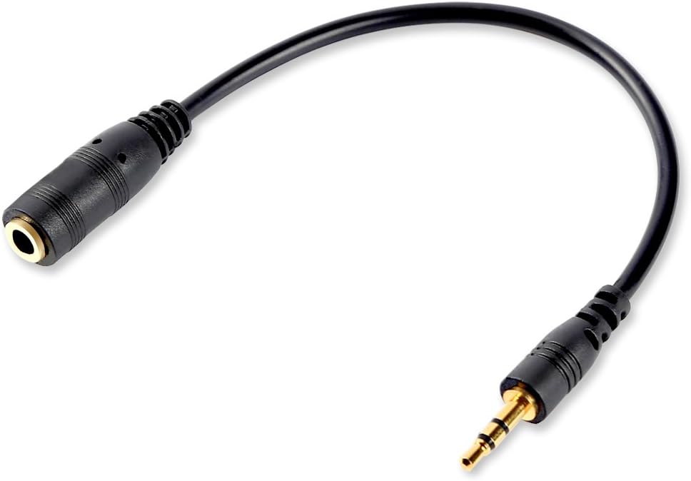 Electop 2.5mm Male to 3.5mm(1/8 inch) Female Stereo Audio Jack Adapter Cable for Headphone: Electronics