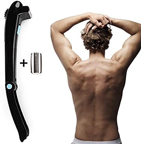 Electric Back Hair Shaver With 2 Shaver Heads Men S Back Trimmer