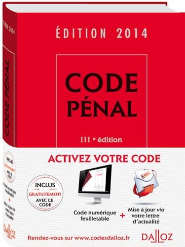 Code pénal by (Hardcover)