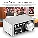 Nobsound 100W Mini Bluetooth 5.0 Power Amplifier Hi-Fi Stereo Class D Audio Amp 2.0 Channel Wireless Receiver Lossless Music Player TF USB Home Speaker (Silver)thumb 4