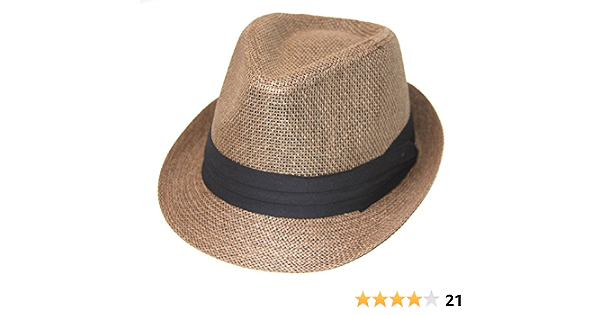 The Hatter Company Straw Tweed Fedora 