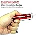 GenMax Pack of 3 Super Bright Mini Aluminum 9 LED Flashlight with Lanyard, Assorted Colors, Powered by AAA batteries (Not included), Best Torchlight for Trekking, Hiking, Fishing, Camping, Boating