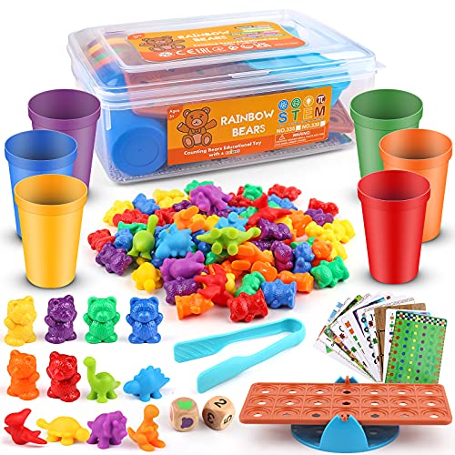 Counting Bears Toys for Toddlers 4 Year Old