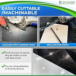 Renewed Warriors HDPE Sheets - 6" x 24", White