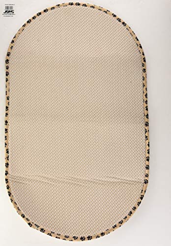Envision Home 432000 Microfiber Pet Bowl/Food Mat, X-Large, Taupe