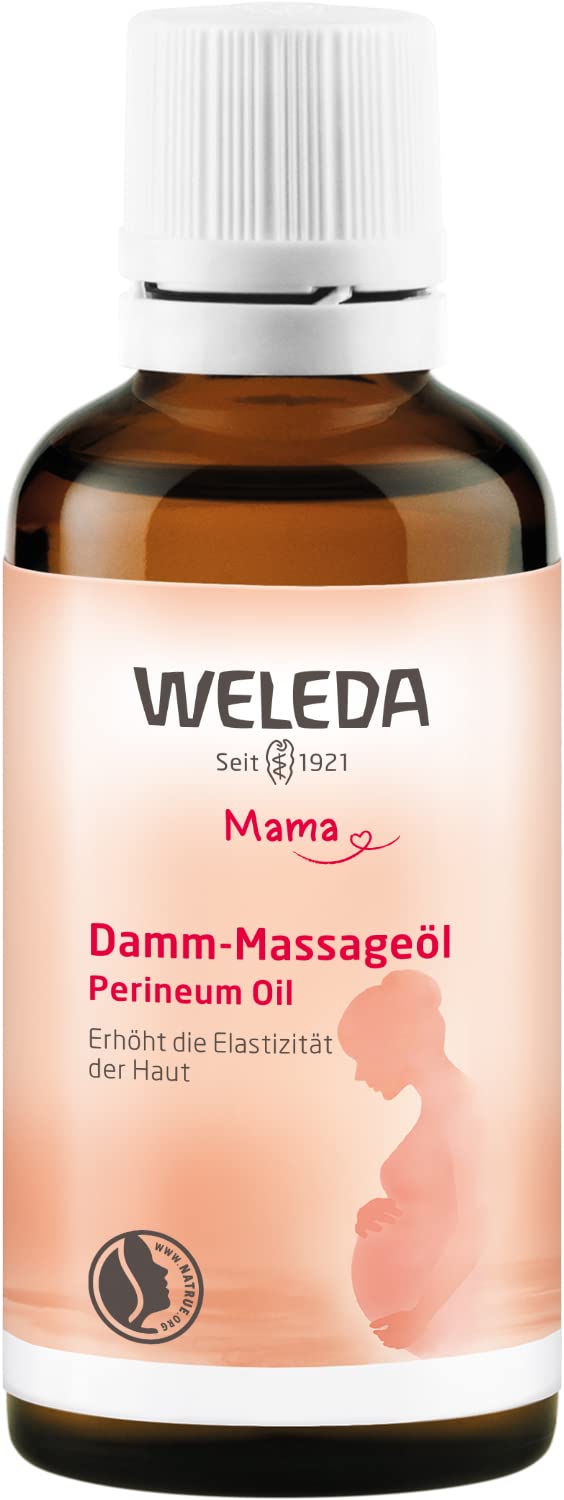 WELEDA Bio Mama Damm Massageöl - veganes Naturkosmetik Schwangerschaftsöl mit Jojobaöl & Sesamöl beugt Dammrissen bei der Geburt vor - Hautpflege Körperöl erhöht die Elastizität der Haut (1x 50ml) 2