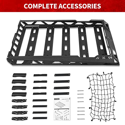 YITAMOTOR 55''x41'' Universal Roof Rack Cargo Basket with Cargo Net