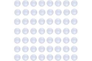 100pcs 1 inch White Foam Balls Polystyrene Craft Balls Styrofoam Balls for Art, Craft, Household, School Projects and Easter 