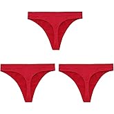 SAKVILSEC French High Waist Thongs Panties High Elastic Seamless Thongs