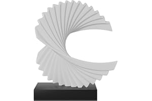 Paytonture Wave Sculpture, Resin Home Decor Art, Modern Funky Wave Sea Ornament, Abstract Statues, White