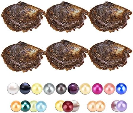 90PCS of Mix 20 Colors Single Twins Triplet Quads Individual Package 6-8mm Saltwater Round Akoya Pearl Oyster