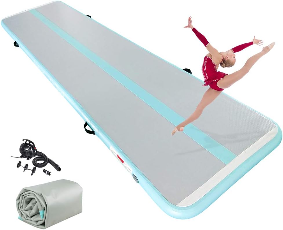 ibigbean Home Gym Tumbling Track mat Inflatable Gymnastics Mat with