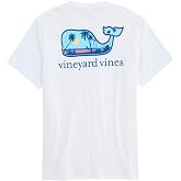 Vineyard Vines Men's Dog Frisbee Scenic Whale Fill Short-Sleeve Pocket Tee