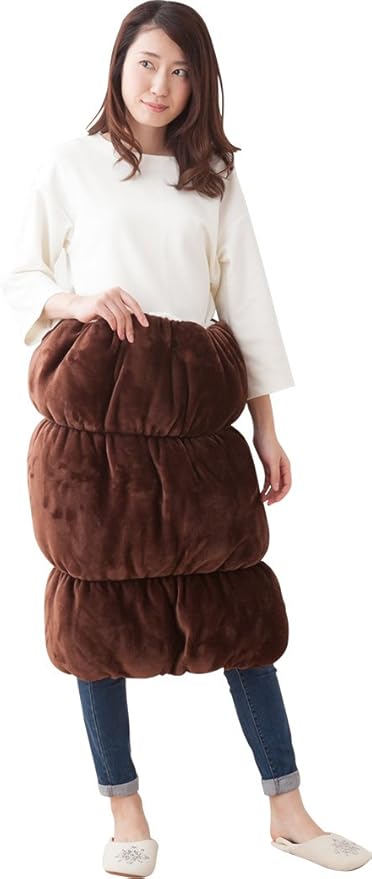 Amazon エムール 着るロールクッション Emoor Moguru エムモグ 3連 ブラウン 着る毛布 かい巻き オンライン通販