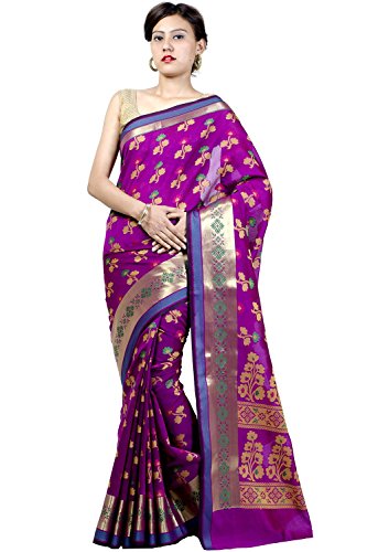 Chandrakala Pink Banarasi Cotton Silk Saree