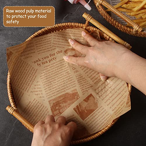 150Pcs Wax Paper Sheets for Food, Parchment Paper, Sandwich Wrapping Paper, Basket Liners Food Picnic Paper Sheets Greaseproof Deli Wrapping Sheets, 10 x 10 Inch