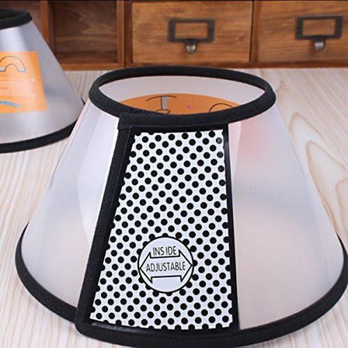 Pet E-Collar Cone for Dog, Translucent, Large, Neck Size ca. 14.17" - 18.11"