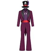Walwoak Dr Facilier Cosplay Coat Hat Costume Suit Adult Men Halloween Dr Facilier Cosplay Outfits