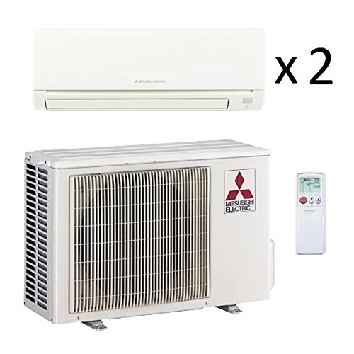24,000 Btu 18 Seer Mitsubishi Dual Zone Ductless Mini Split 12K12K