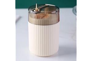 1pc Automatic Toothpick Dispenser Holder, Pop-Up Plastic Toothpick Box for Swab Jar and Dental Floss for Home Bathroom or Kit