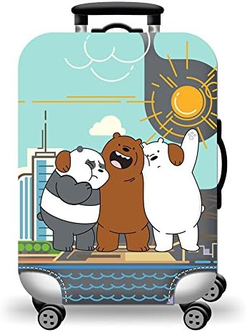 Cute Animals Printed Luggage Protective Cover Travel Accessories Stretchy Suitcases Protector Cover (Style 8, XL)