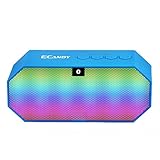 Ecandy Portable Wireless Bluetooth Speaker with Led, Built-in Microphone and Rechargeable battery for iPhone 6 Plus, iPad, Samsung Galaxy S5 S4, other Smartphones Tablets, Laptops, MP3 Players and other Bluetooth Enable Devices-Blue