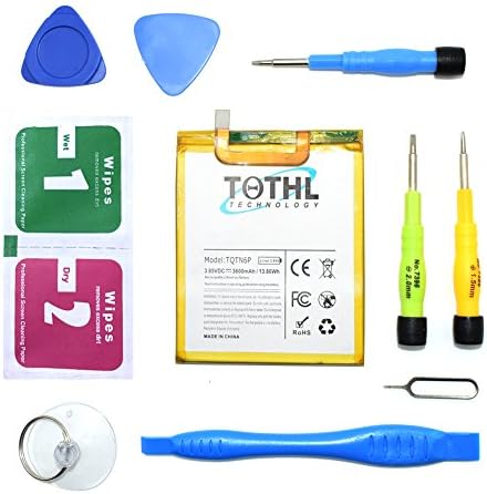 TQTHL Huawei Google Nexus 6P Battery 3600mAh Li-Polymer Built-in Battery HB416683EC Replacement for Huawei Google Nexus 6P H1511 H1512 with Free Repair Tool Kit