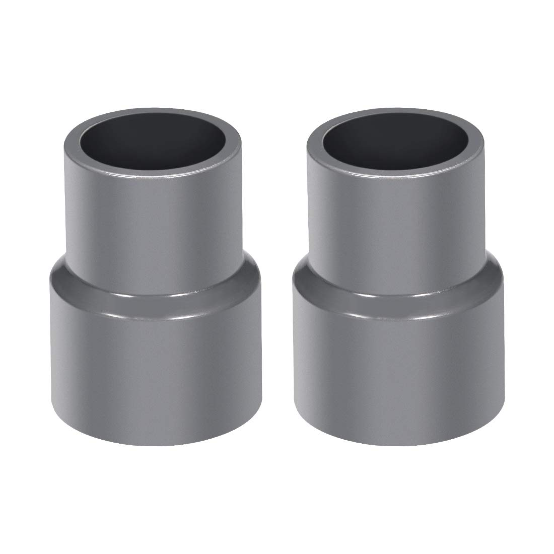 sourcing map PVC DWV Reducing Coupling Schedule 40 Gray 20mm x 25mm Socket 2Pcs
