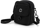 COOWONE Waterproof Dog Walking Bag Crossbody Treat Pouch Black 1.0 view 2