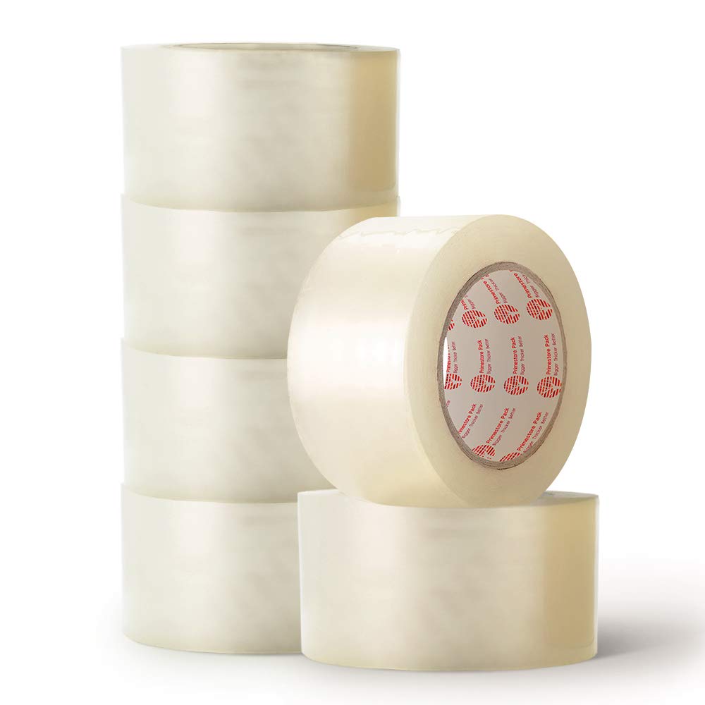 Clear Heavy Duty Wide Packaging Tape 60MM X 66M 6 Rolls For Parcels and boxes