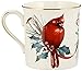 Lenox 6049837 Winter Greetings Cardinal Mug, 1 Count (Pack of 1), Red & Green