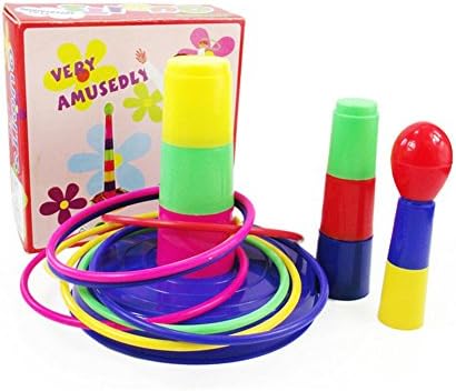 Gouptec Colorful Stacking &amp; Nesting Cups And Ring Building Beakers For Kids