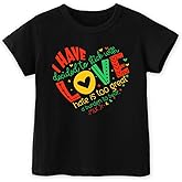 Toddler Black History T-Shirts for Boys Girls, Black History Month Shirts for Kids, Graphic Top Funny Letters Tees
