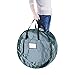 Christmas Wreath Storage Bag - 24-Inch Zippered Tote with Handles - Plastic Container for Artificial Holiday Wreaths and Garlands by Elf Stor (Green)