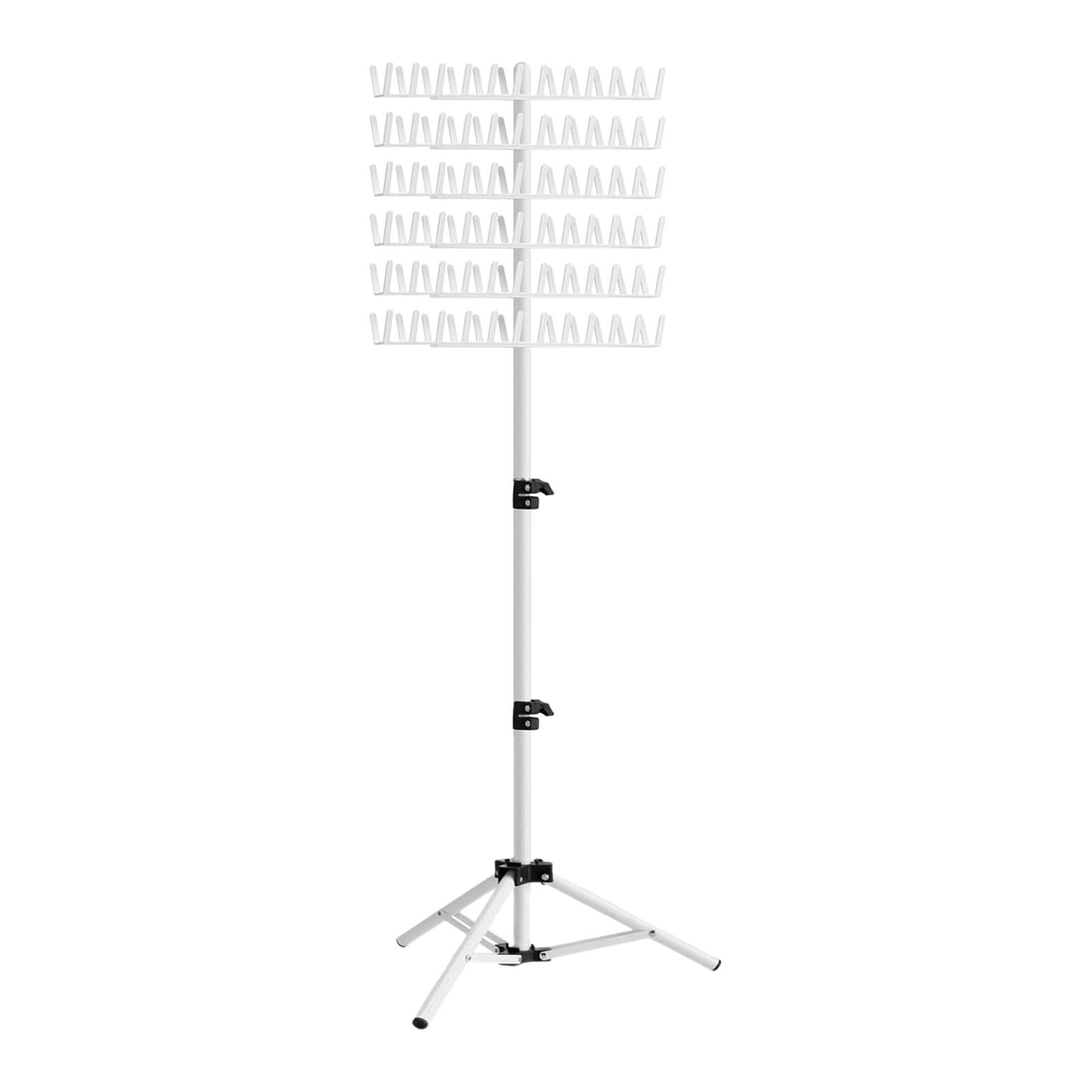 harayaa Braiding Hair Rack,Double Sided Braid Rack,144 Pegs Adjustable Height for Braiding Hair,Hair Braiding Rack for Stylists, white