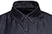 SIR7 Men's Casual Long Sleeve Lightweight Denim Shirt 100% Cotton Button Down Dress Shirts Dark Grey L