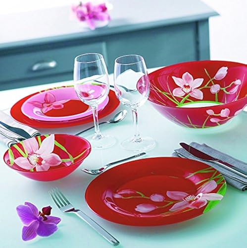 Tempered Glass Dinnerware Harena Opal Tempered Glass Dinner Plate