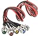 5pcs/Lot LED Indicator Light Lamp Pilot Dash Directional Car Truck Boat blue red green yellow white (5pcs A)