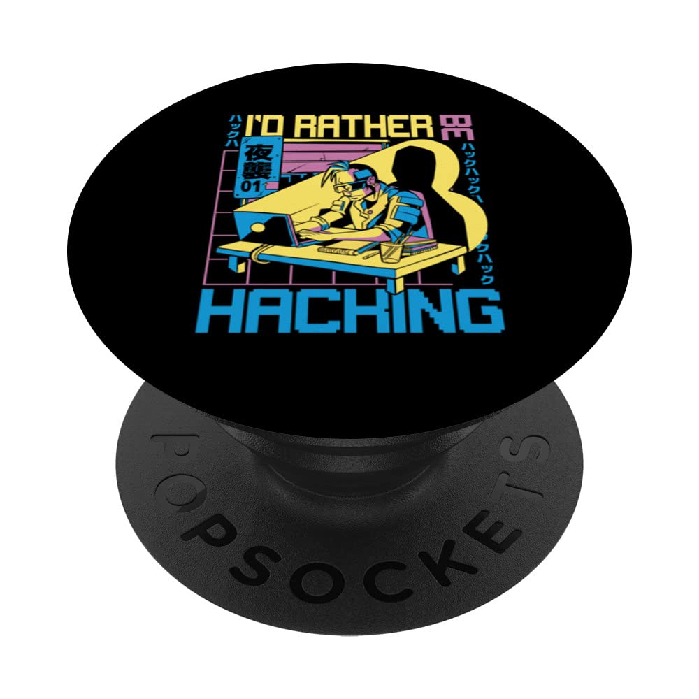 White Hat Hacker Design For A Cyber Security Specialist PopSockets Swappable PopGrip