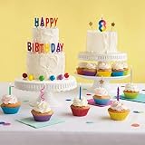 Unique Party 71190 Letter Happy Birthday Candles in Holders Set of 13 view 2