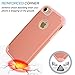 Tekcoo for iPhone 8 Case, iPhone 7 Case for Girls, [Tbaron Series] Bumper Case Shock Absorbing Hard Hybrid Slim Thin Cute Cover [Scratch Proof] Plastic Shell + TPU Rubber Inner [Rose Gold]