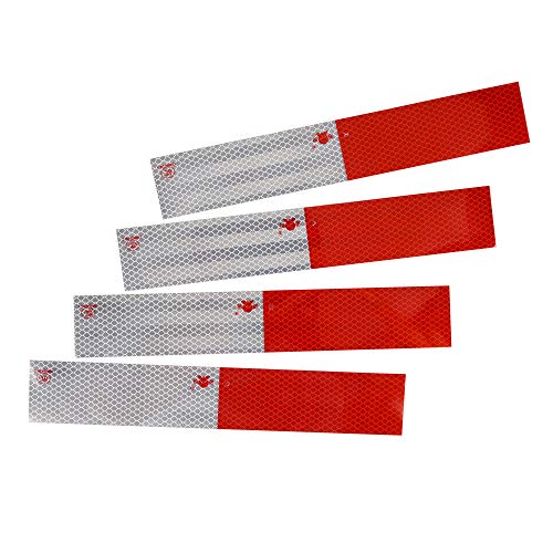 image for ANKIA Red White Micro Prismatic Sheeting Reflective Tape 2