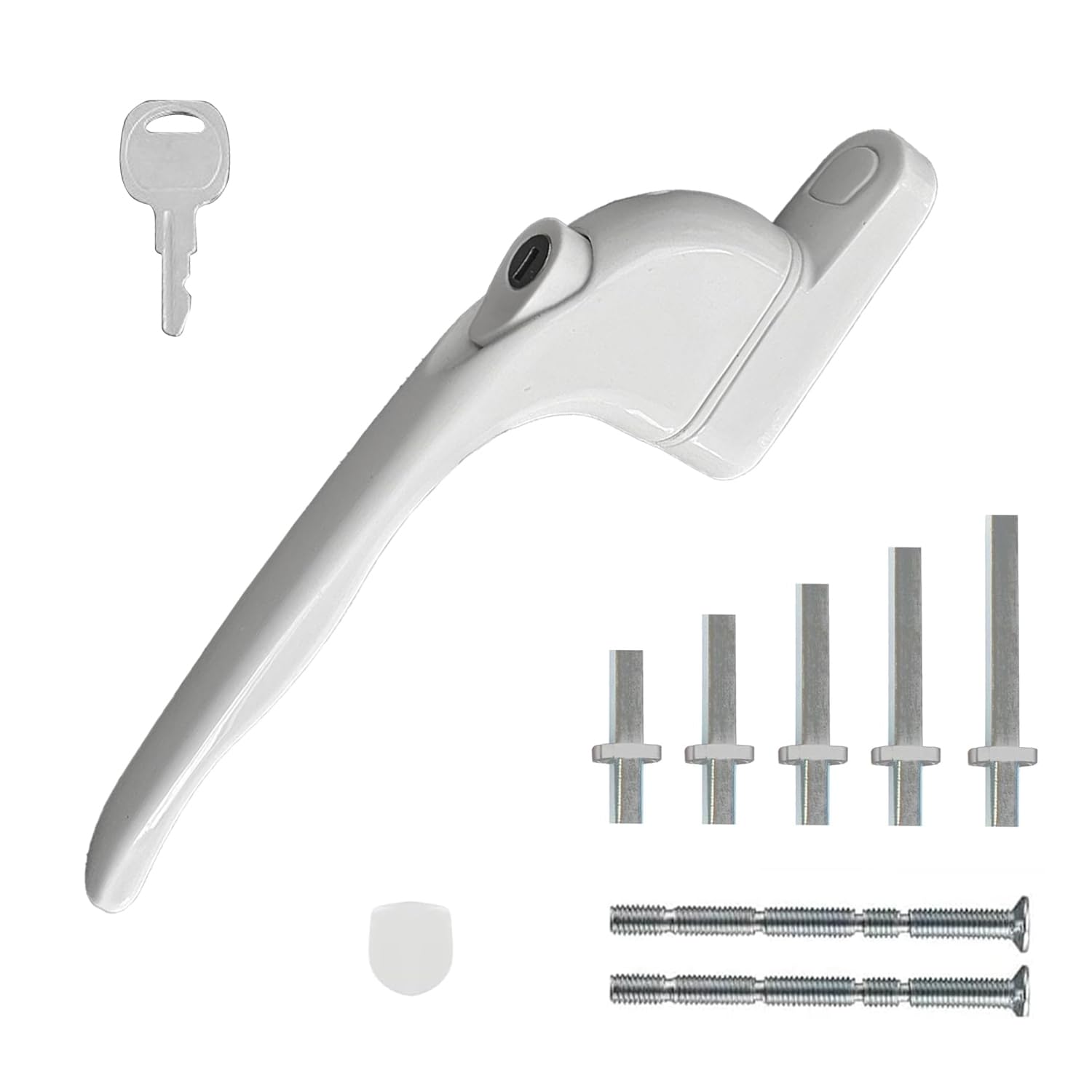 Universal uPVC Multi-Spindle Window Handle - Secure Locking Mechanism | Replacement Handle for uPVC Windows, Multiple Spindle Sizes