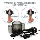 Dual Vibrating Penis Sheath Vibrator -2 Massage Methods Male Masturbator 12 Vibration Modes Waterproof Bullet Vibrator with Remote Control