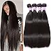Flady Malaysian Hair 4 Bundles 8A Virgin Unprocessed Straight Human Hair 18 20 22 24inch Malaysian Straight Hair Natural Black Color
