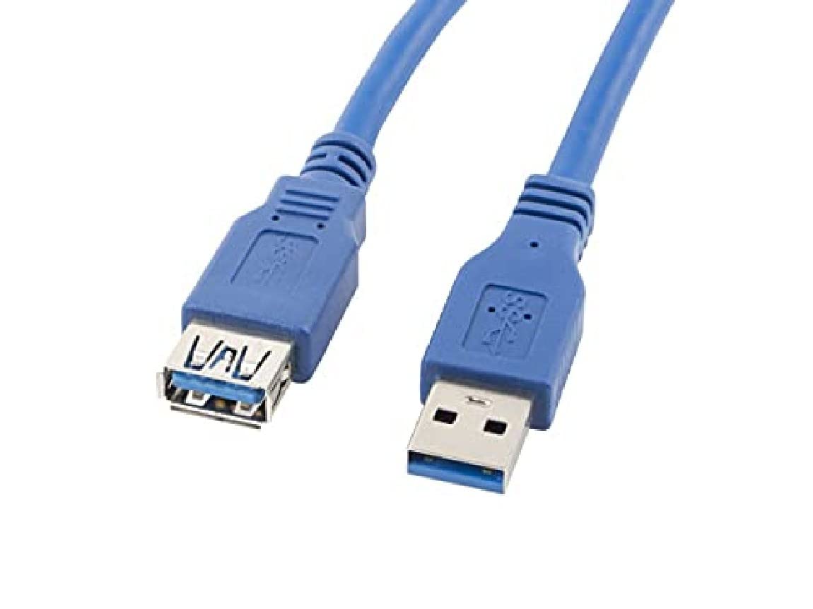 lanberg US3E from/10cc/0018/B USB 3.0 A Male to A Female Extender, 1.8 m Blue