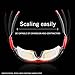 Polarized Sports Sunglasses, Poshei P01 Outdoor Sun Glasses with 5 Interchangeable Lenses for Men Women Baseball Cycling Fishing Golf (Red&Grey)