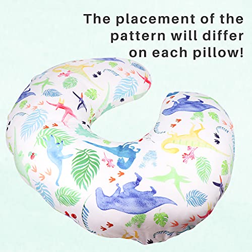 Dinosaur Nursing Pillow Cover, Breastfeeding Pillow Slipcover for Baby