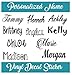 Custom Name Vinyl Decal Sticker I Yeti Rambler Decal Tumbler Cup Name Decal