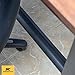 4-Foot Cord Cover - Floor Cable Management Kit for Indoor or Outdoor Use - 3-Channel Cable Raceway for Sidewalks or Walkways by Simple Cord (Black)